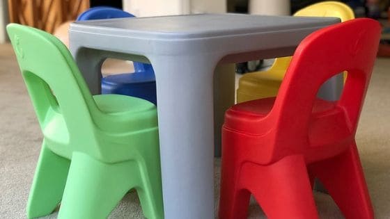 kids table and stool