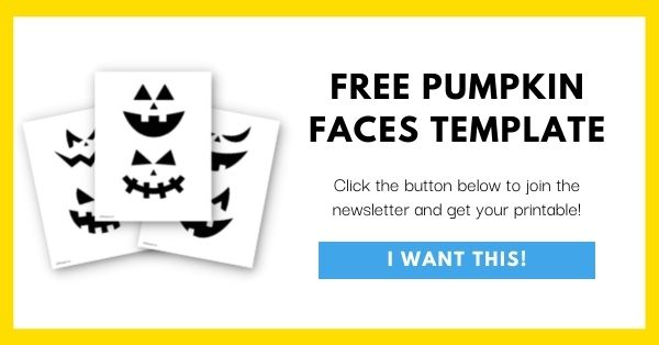 Pumpkin Faces Template Email List Opt-In