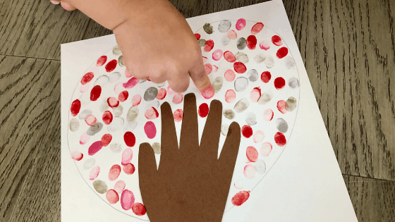 Continue Valentine Fingerprint Craft