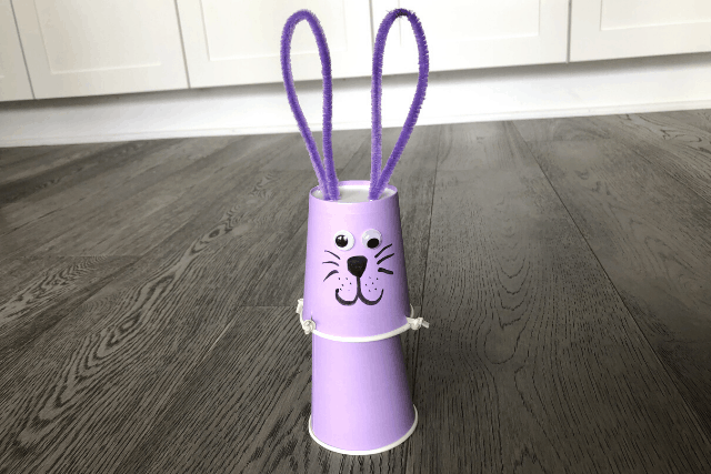 Jumping Bunny Cup Activity (Easter and Spring Craft)