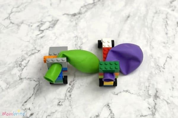 Balloon powered sales lego car instructions