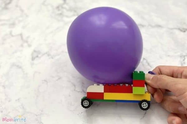 Balloon-Powered LEGO Cars Start