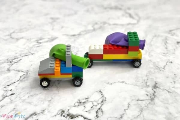 How to Build Balloon-Powered LEGO Cars