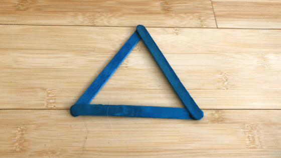 Popsicle Stick Catapult Form Triangle