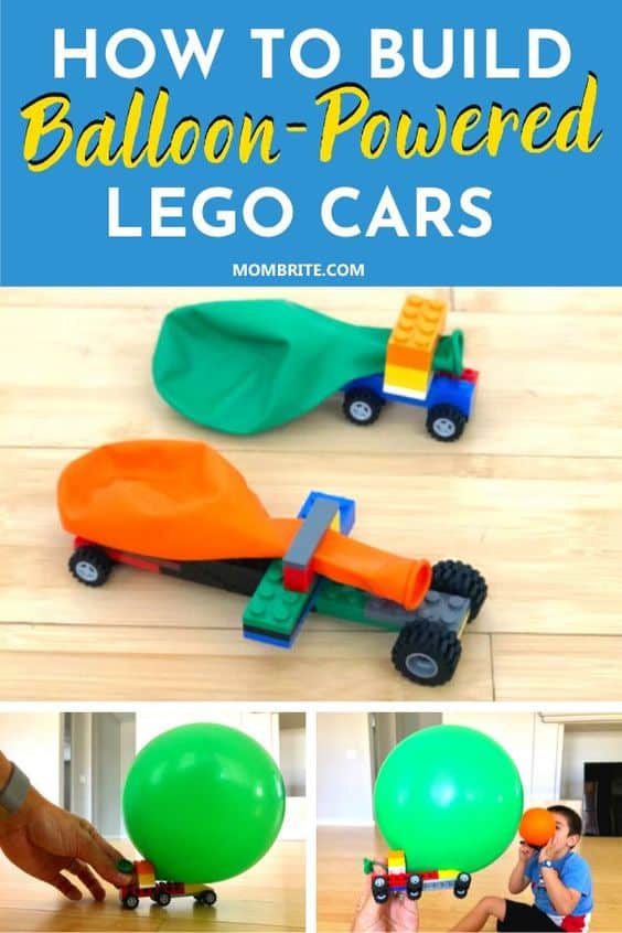 Balloon-Powered LEGO Cars Pin