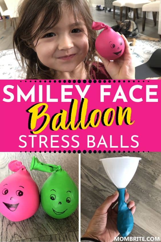 Smiley Face Balloon Stress Balls