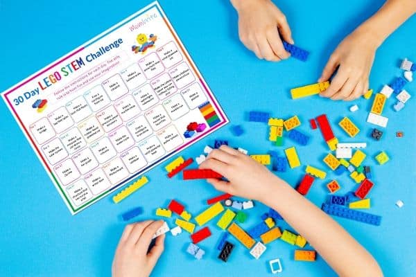 30 Day LEGO STEM Challenge Calendar Featured