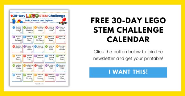 Free Printable 30-Day LEGO STEM Challenge Calendar for Kids 30-Day LEGO STEM Challenge Calendar Opt-In