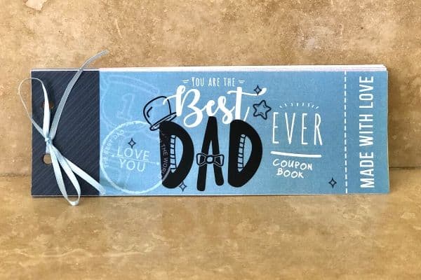 Father's Day Coupon Book Printable Finished Book