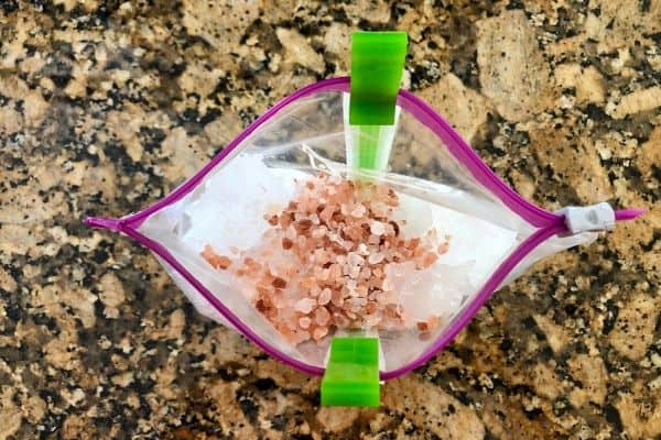 Add Salt to Ice Cream in a Bag