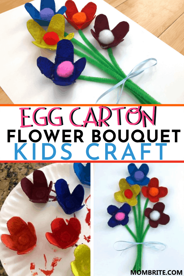 Egg-Carton-Flower-Bouquet-Kid-Craft