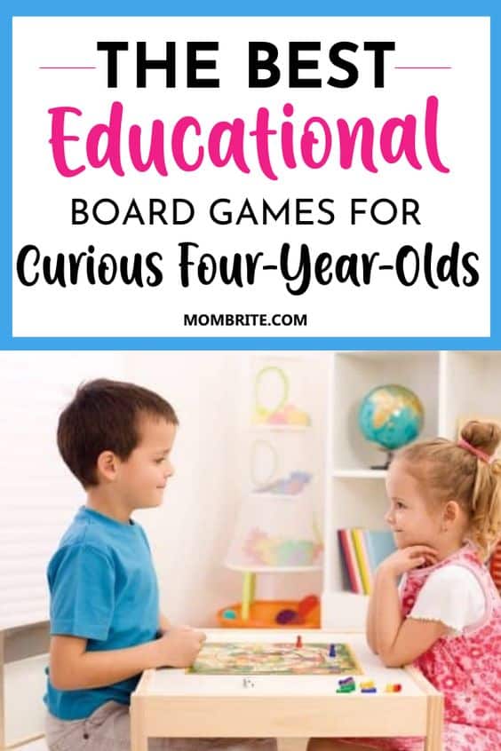 Best Board Games for Curious 4-Year Olds Pin