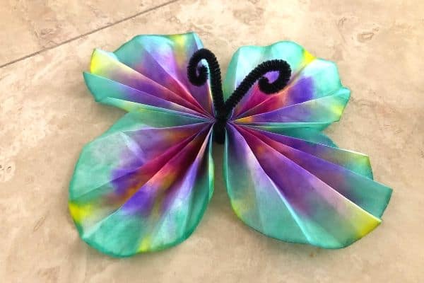Green Coffee Filter Butterfly Craft