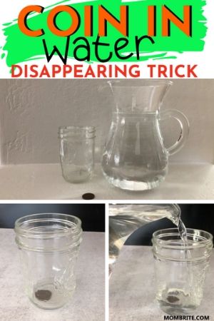 Coin in Water Disappearing Trick Pin