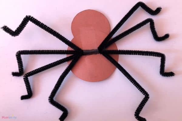 Tape Legs to Paper Spider