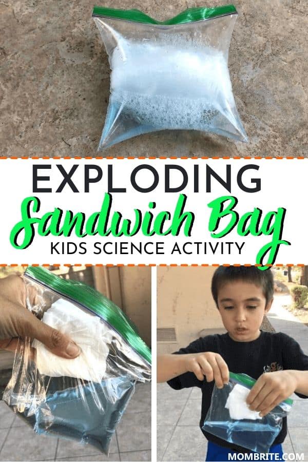 Exploding Sandwich Bag Kids Science Activity Pin