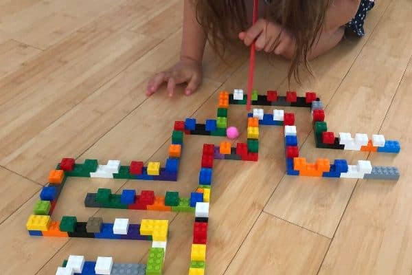LEGO Maze Blow Pink Pom Pom Floor
