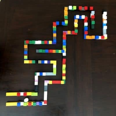 LEGO Pom Pom Maze on Table