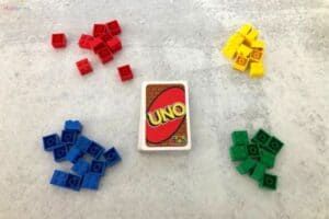 LEGO and UNO Cards Counting Activity