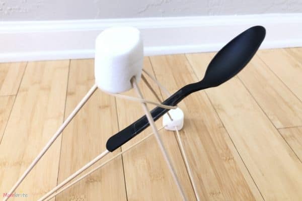 Marshmallow Catapult Rubber Band Spoon