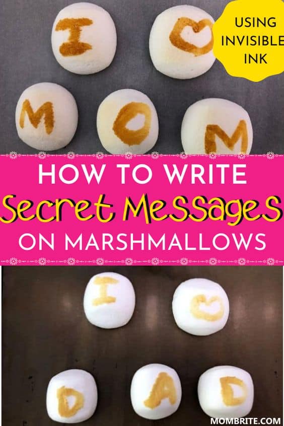 Write Secret Messages on Marshmallows with Invisible Ink Pin