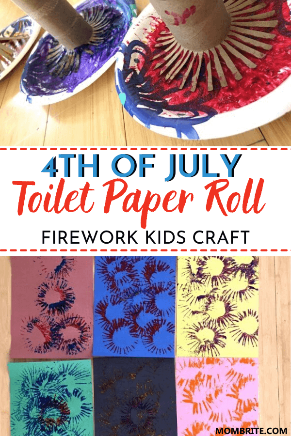 Toilet Paper Roll Firework Kids Craft