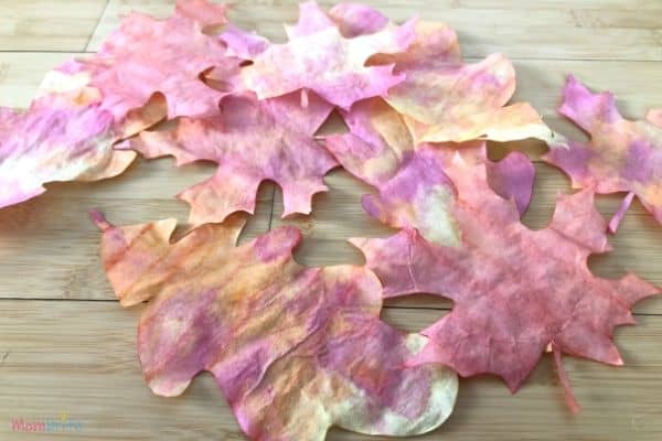 Beautiful Coffee Filter Fall Leaves