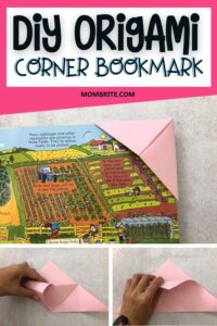 How to Make an Origami Corner Bookmark | Mombrite