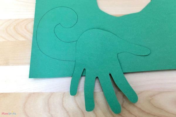 Dinosaur Handprint Craft Head