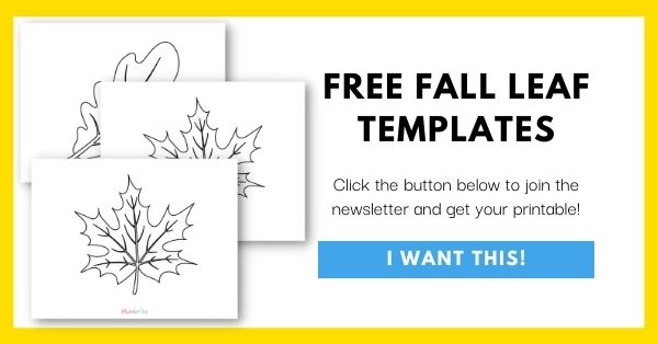 Fall Leaf Templates Email List Opt-In