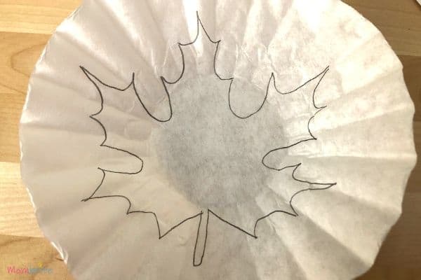 Fall Leaves Trace on Coffee Filter