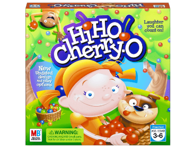 Hi Ho Cherry math board game for preschool kids