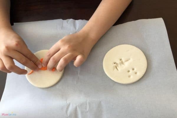 Salt Dough Dinosaur Fossils Stamp