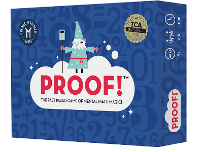 Proof math board game for preschoolers