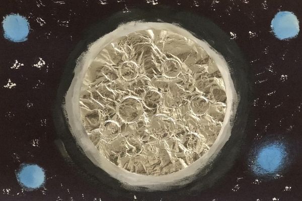 Aluminum Foil Moon Craft