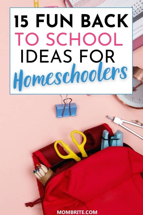 Back to School Ideas for Homeschoolers Pin