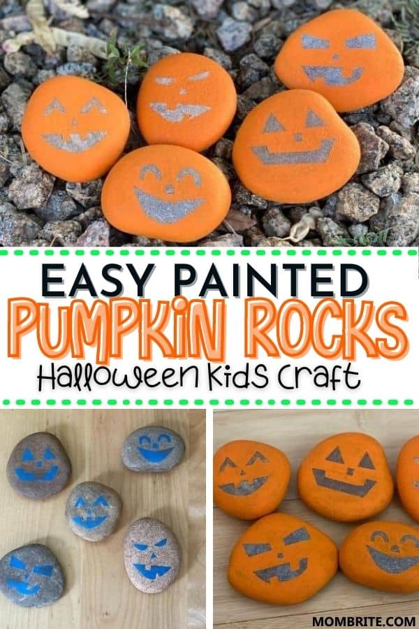 Easy Painted Pumpkin Rocks Pin