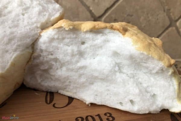 Fluffy Cloud Bread Closeup