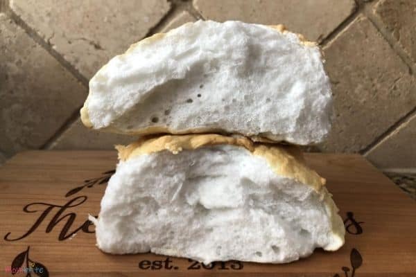 Fluffy Cloud Bread Halves