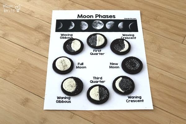 Oreo Cookies Moon Phases Full Worksheet