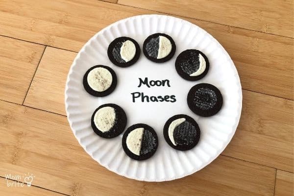 Oreo Cookies Moon Phases Paper Plate