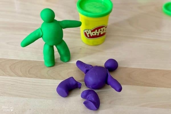 Play-Doh Skeleton Collapse