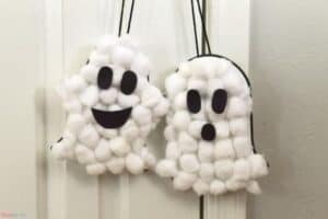 Puffy Ghost Halloween Craft [Free Ghost Printable] - Mombrite