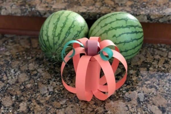 Toilet Paper Roll Pumpkin Watermelons