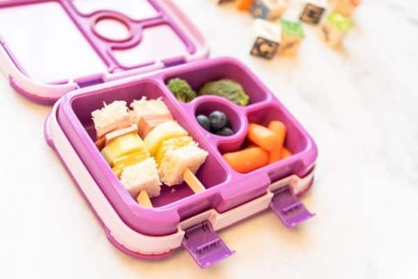 Bento Lunch Box for Boys Girls Toddlers, 5 Portion Sections Secure Lid, Microwave Safe BPA Free Tray, Pre-School Kid Daycare Lunches Snack Container