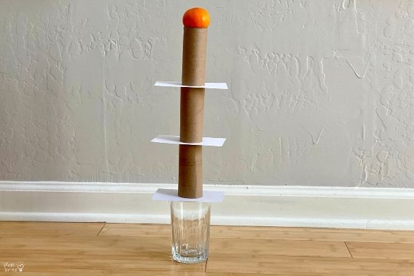 Inertia Experiment Fruit Tower