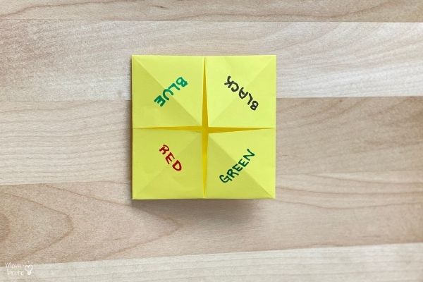 Origami Fortune Teller Fold (12)