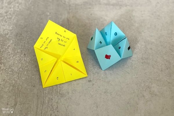 Origami Fortune Teller Open