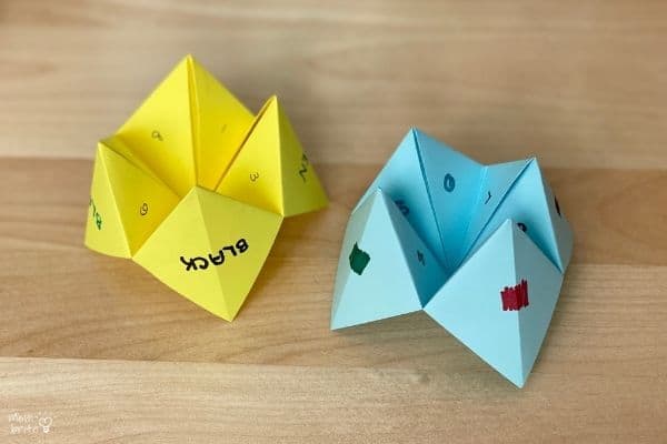 Origami Fortune Tellers Side