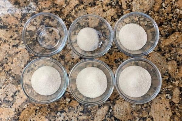 Sugar Water Density Sugar in Bowls